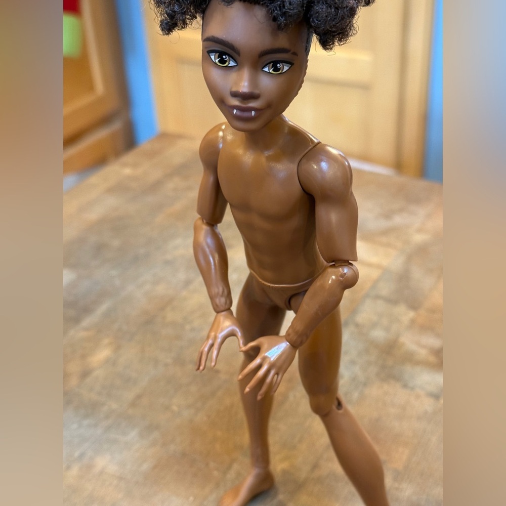 2022 Monster High Clawd Wolf Forbitten Love Brown Articulated Male Doll Figure
